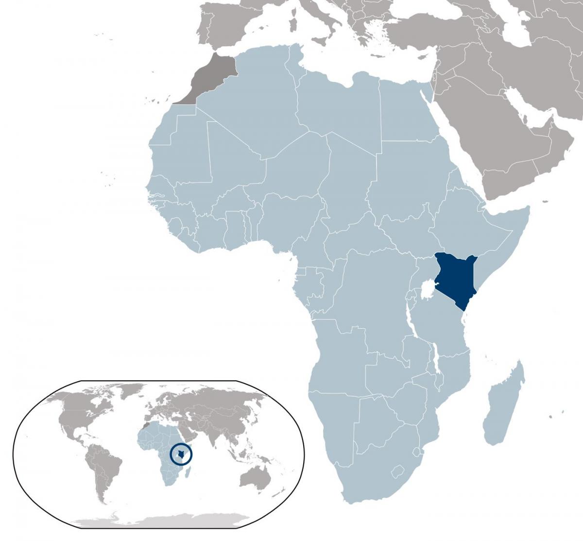 Kenya asukoht kaardil