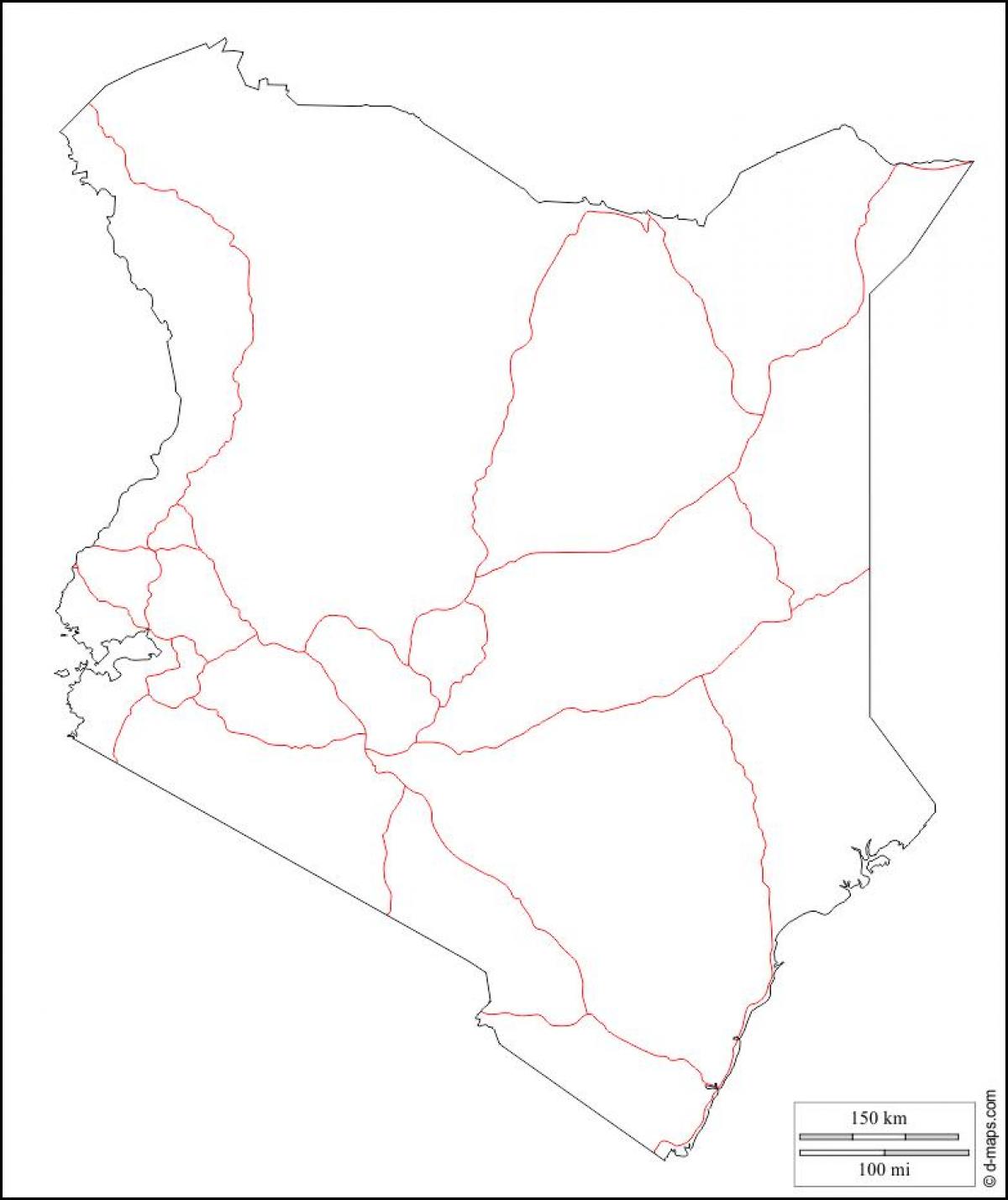Kenya tühi kaart