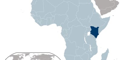 Kenya asukoht kaardil