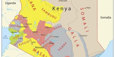 Kenya etniline kaart