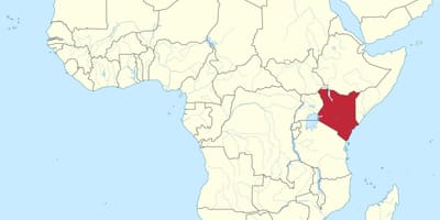 Kaart Kenya kaart vektor