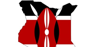 Kaart Kenya lipp