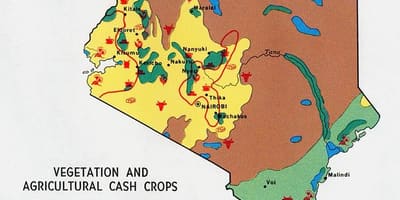 Kaart Kenya loodusvarade