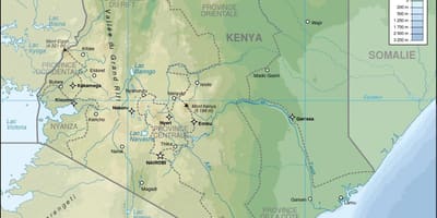 Kenya leevendust kaart