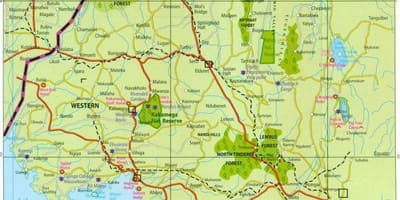 Lääne maakond Kenya kaart